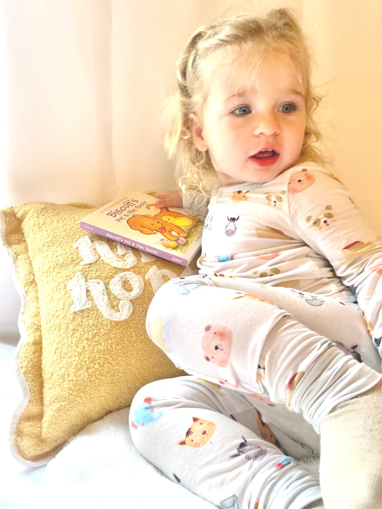 NOAH'S ARK BAMBOO PAJAMA SET