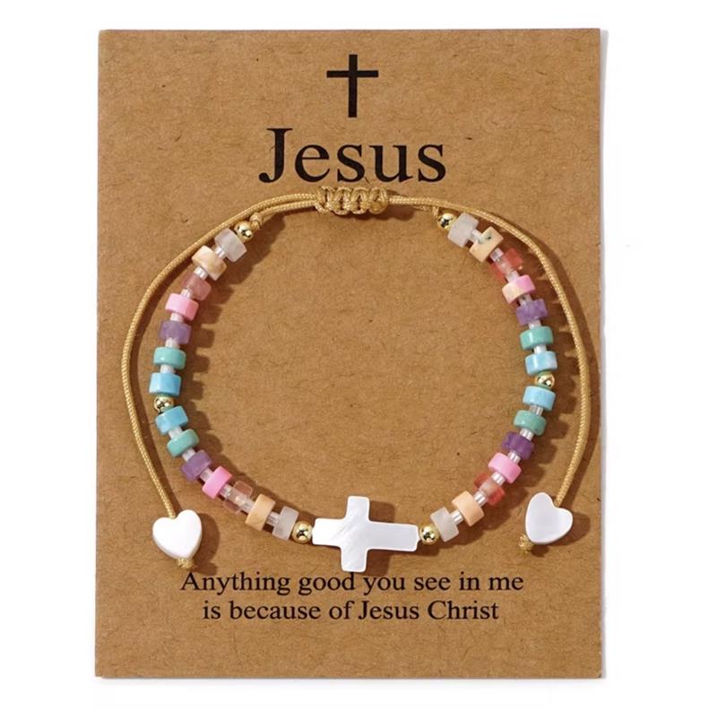 HAND-WOVEN CROSS BRACELET