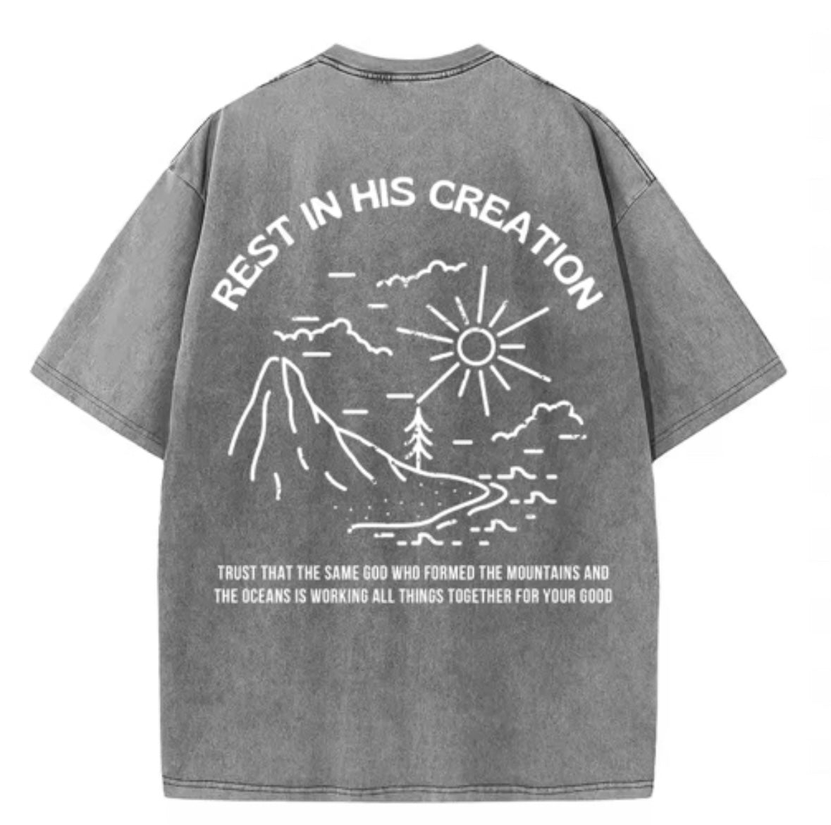 REST IN HIS CREATION ADULT UNISEX TEE
