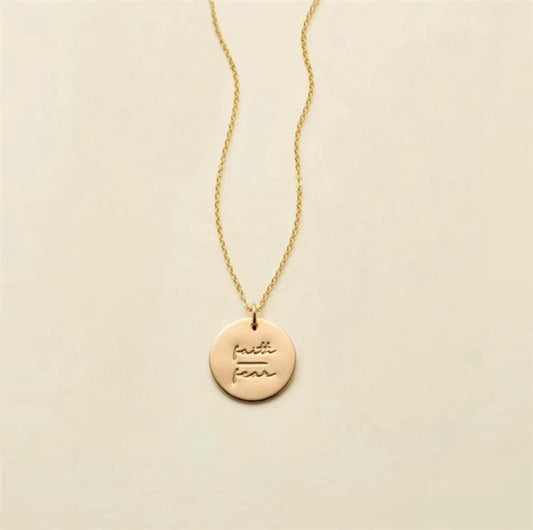 FAITH OVER FEAR NECKLACE